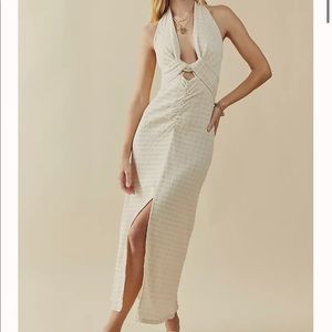 Free People Nya Maxi Dress Taupe Small